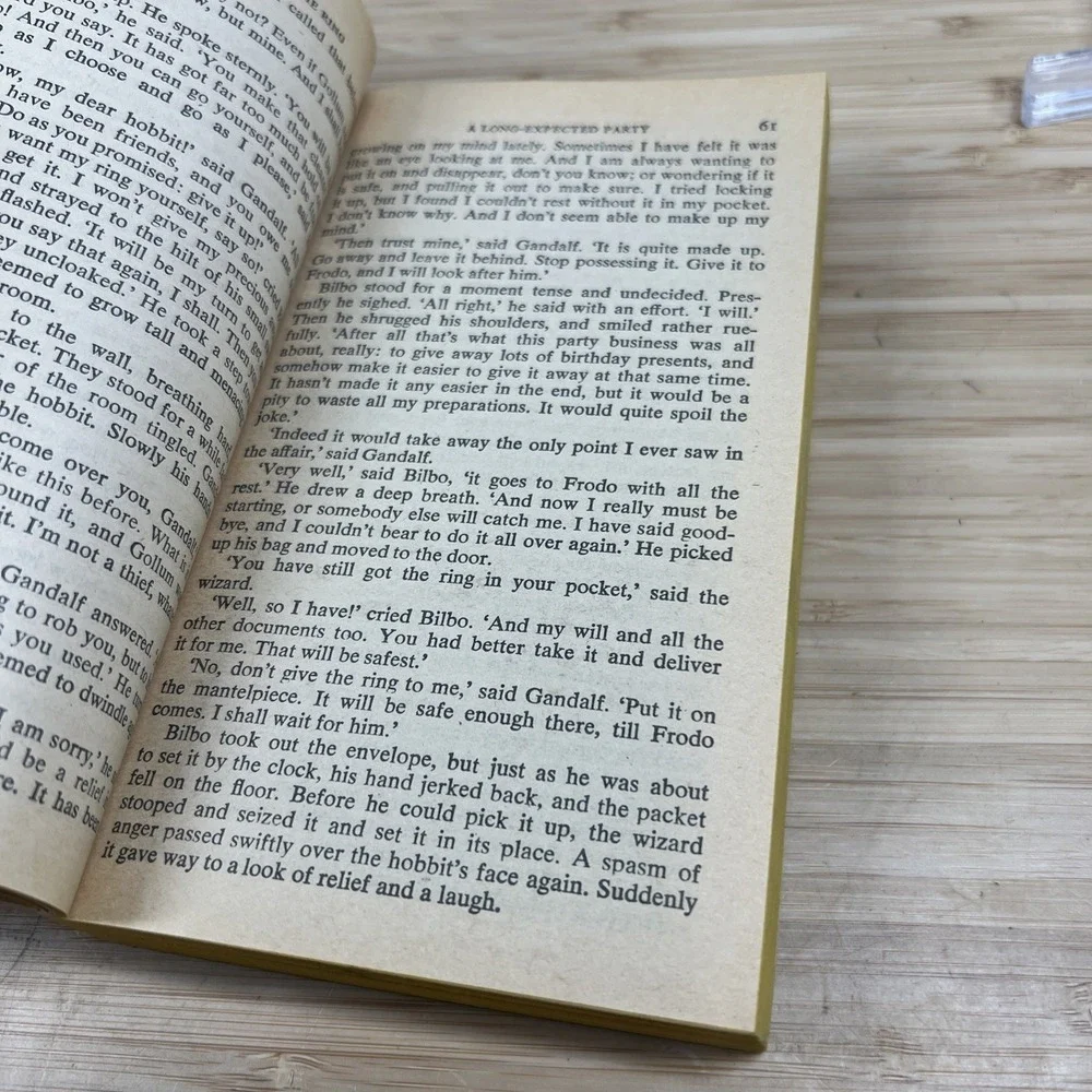 The Fellowship Of The Ring J.R.R. Tolkien Ballantine 1978 VTG Paperback